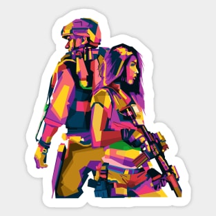 Veteran Couple Sticker